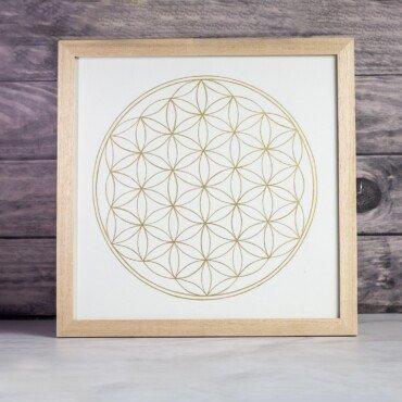Cuadro Flor de la Vida con Nanopartículas de Oro - Image 6